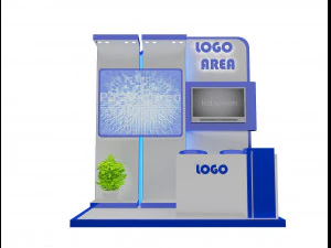 booth exhibition stand a 15 3D Model
