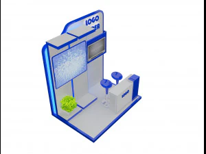 booth exhibition stand a 15 3D Model