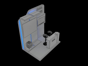 booth exhibition stand a 15 3D Модель