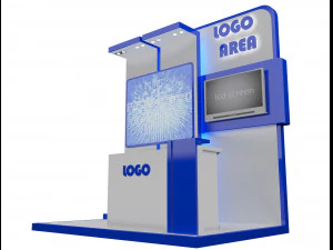 booth exhibition stand a 15 3D Model