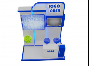 booth exhibition stand a 15 3D Модель