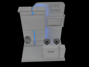 booth exhibition stand a 15 3D Model