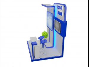 booth exhibition stand a 15 3D Model