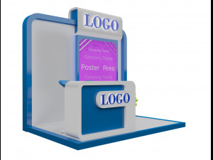 booth exhibition stand a152 3D Модель