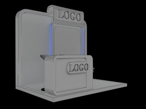 booth exhibition stand a152 3D Модель