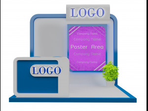 booth exhibition stand a152 3D Модель