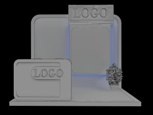 booth exhibition stand a152 3D Модель