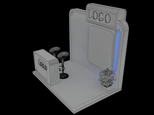 booth exhibition stand a152 3D Модель