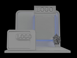 booth exhibition stand a152 3D Модель