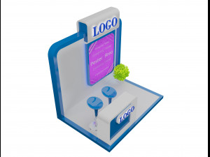booth exhibition stand a152 3D Модель