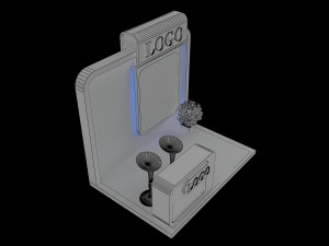 booth exhibition stand a152 3D Модель