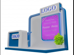 booth exhibition stand a152 3D Модель