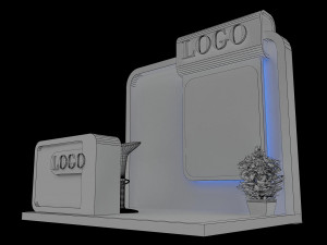booth exhibition stand a152 3D Модель