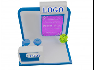 booth exhibition stand a152 3D Модель