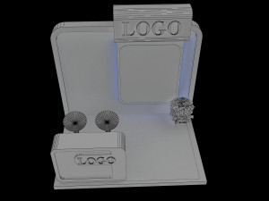 booth exhibition stand a152 3D Модель