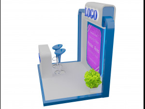 booth exhibition stand a152 3D Модель