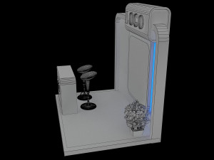 booth exhibition stand a152 3D Модель