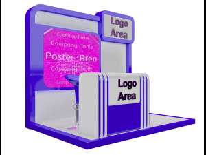 booth exhibition stand a 153 3D Model