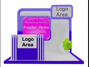 booth exhibition stand a 153 3D Model