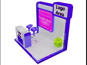 booth exhibition stand a 153 3D Model