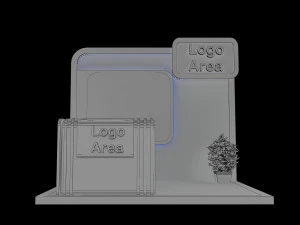 booth exhibition stand a 153 3D Model