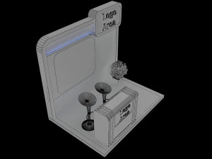 booth exhibition stand a 153 3D Model