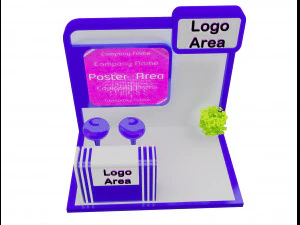 booth exhibition stand a 153 3D Model