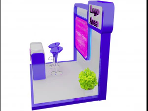 booth exhibition stand a 153 3D Model