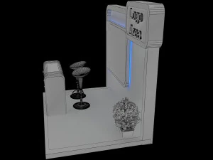 booth exhibition stand a 153 3D Model