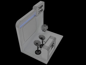 booth exhibition stand a 153 Modelo 3D