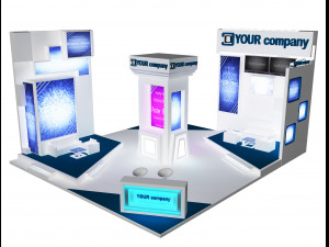 booth exhibition stand a 35 3D Model