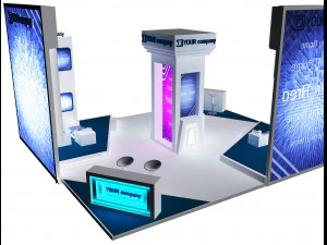 booth exhibition stand a 35 3D Model