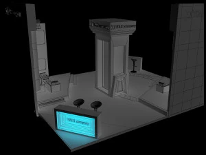 booth exhibition stand a 35 3D Model