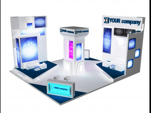 booth exhibition stand a 35 3D मॉडल