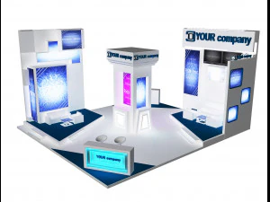 booth exhibition stand a 35 3D Model