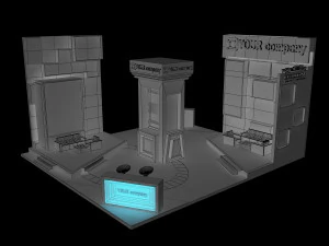 booth exhibition stand a 35 3D Model