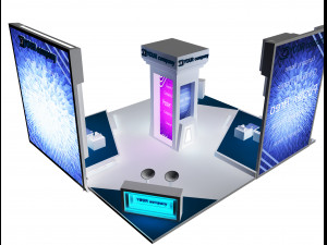booth exhibition stand a 35 3D मॉडल