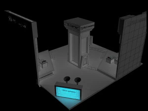 booth exhibition stand a 35 3D Model
