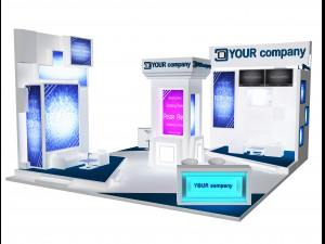 booth exhibition stand a 35 3D मॉडल