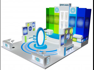 booth exhibition stand a 37 3D Model
