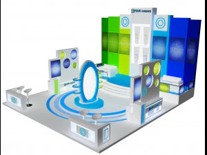 stand de exposición stand a 37 Modelo 3D
