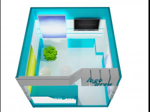 부스 전시 스탠드 a 41 3D 모델