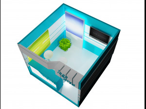 booth exhibition stand a 41 3D Model