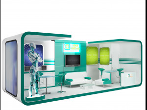 booth exhibition stand a 43 3D Модель