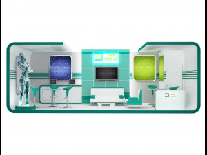 booth exhibition stand a 43 3D Model