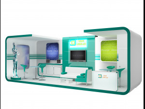 booth exhibition stand a 43 3D Модель