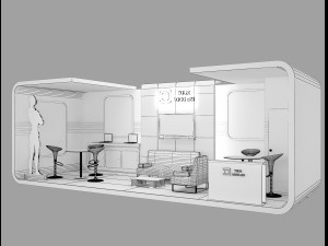 booth exhibition stand a 43 3D Модель