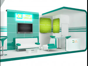 booth exhibition stand a 43 3D Model