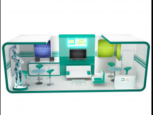 booth exhibition stand a 43 3D Модель