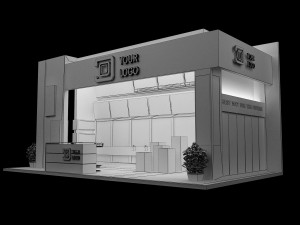 booth exhibition stand a 44 3D Модель